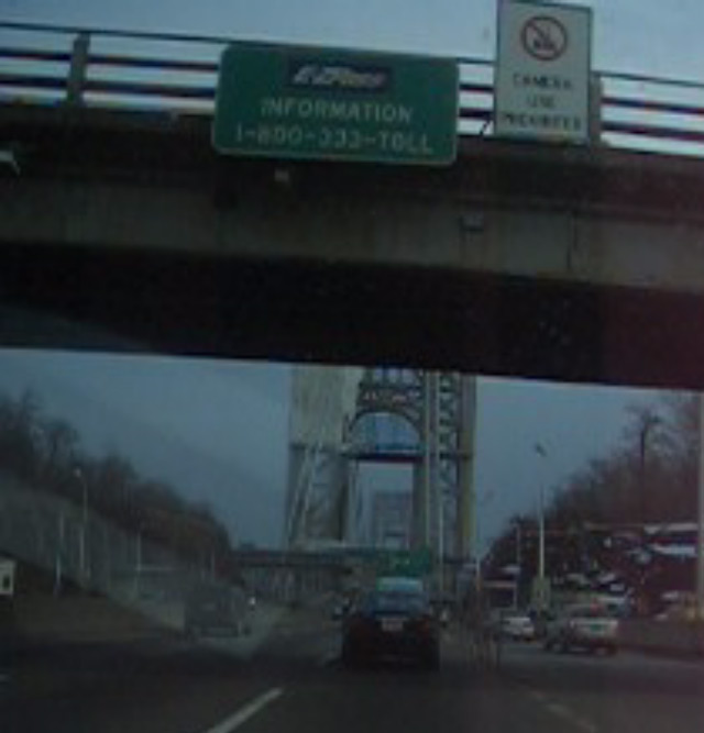 George Washington Bridge, going into New York City, March 6, 2005